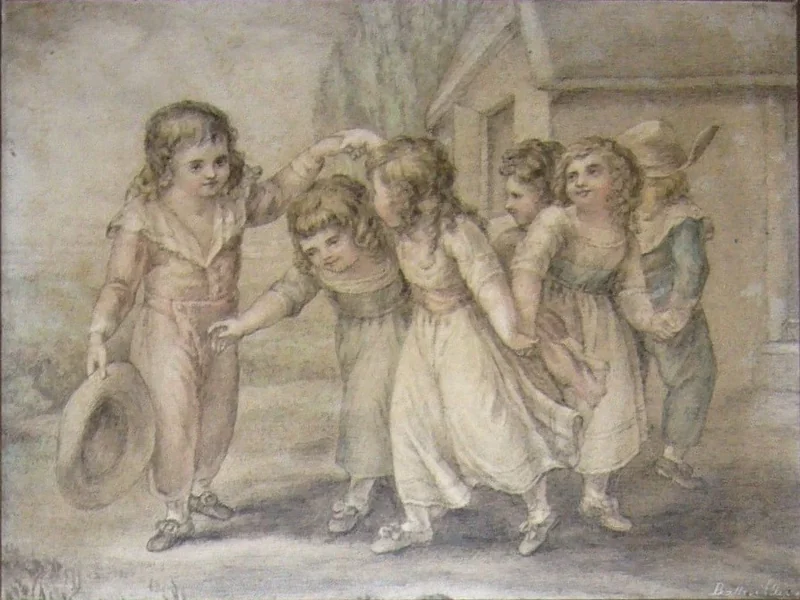 1825-Bathilde Allix - Girotondo di bambini